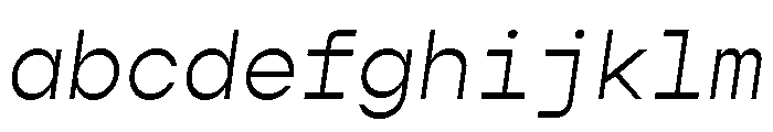 Gopher Mono Light Italic FONT