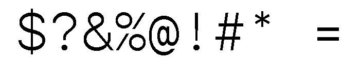 Gopher Mono Light Font OTHER CHARS