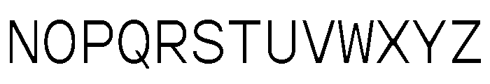 Gopher Mono Light Font UPPERCASE