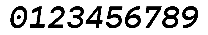 Gopher Mono Medium Italic Font OTHER CHARS