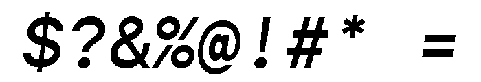 Gopher Mono Medium Italic Font OTHER CHARS