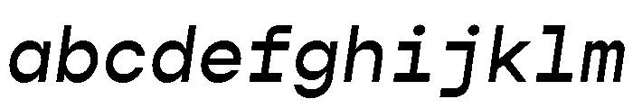 Gopher Mono Medium Italic FONT