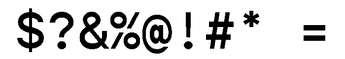 Gopher Mono Medium Font OTHER CHARS