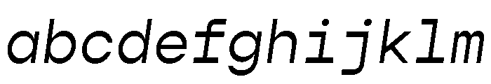 Gopher Mono Regular Italic FONT
