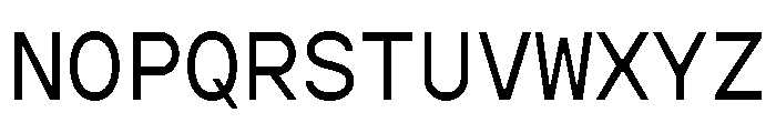 Gopher Mono Regular Font UPPERCASE