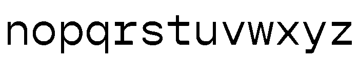 Gopher Mono Regular Font LOWERCASE