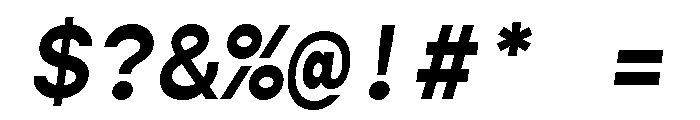 Gopher Mono Semi Bold Italic Font OTHER CHARS