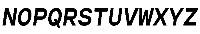 Gopher Mono Semi Bold Italic Font UPPERCASE