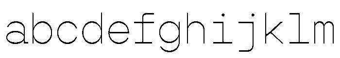 Gopher Mono Thin FONT