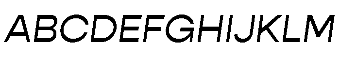 Gopher Regular Italic Font UPPERCASE