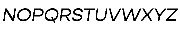 Gopher Regular Italic Font UPPERCASE
