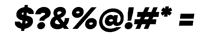 Gopher Text Black Italic Font OTHER CHARS