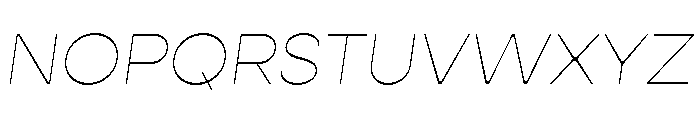 Gopher Text Hairline Italic Font UPPERCASE