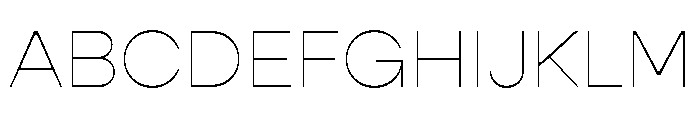 Gopher Text Hairline Font UPPERCASE