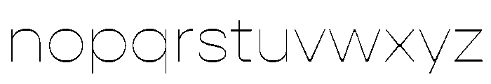Gopher Text Hairline Font LOWERCASE