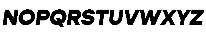 Gopher Text Heavy Regular Italic Font UPPERCASE