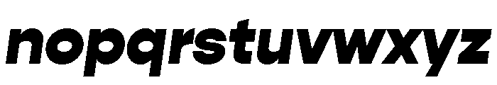 Gopher Text Heavy Regular Italic Font LOWERCASE