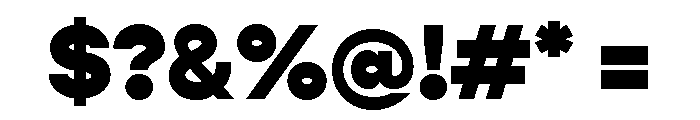 Gopher Text Heavy Font OTHER CHARS