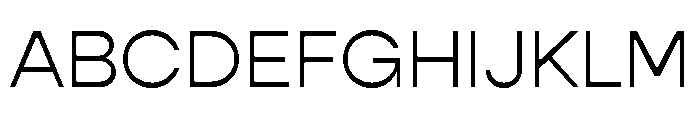 Gopher Text Light Font UPPERCASE
