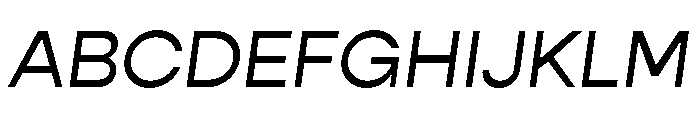 Gopher Text Regular Italic Font UPPERCASE