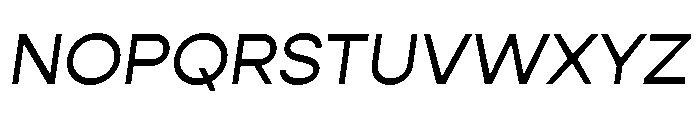 Gopher Text Regular Italic Font UPPERCASE