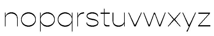 Gopher Thin Font LOWERCASE
