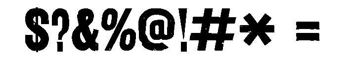 Goshen Regular Font OTHER CHARS
