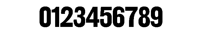 Gothic Condensed Bold Font OTHER CHARS