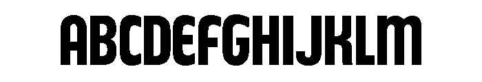 Gothic Condensed Medium Deluxe Variants Font UPPERCASE