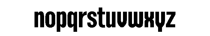 Gothic Condensed Medium Deluxe Variants Font LOWERCASE