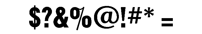 Gothic Condensed Medium Font OTHER CHARS