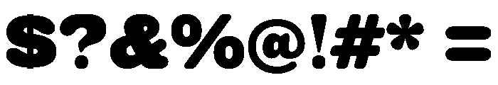 Gothic Round Plain Font OTHER CHARS