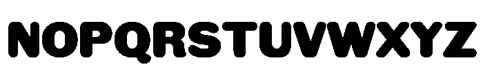 Gothic Round Plain Font UPPERCASE