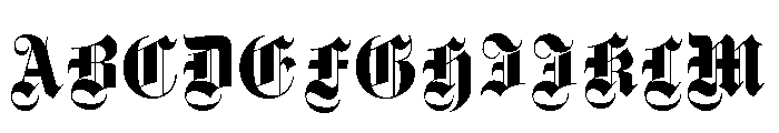 Gothique Regular Font UPPERCASE