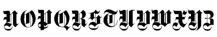 Gothique Regular Font UPPERCASE