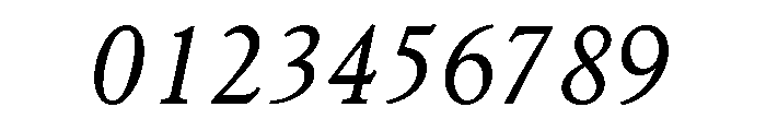 Goudy 38 Book Italic Font OTHER CHARS
