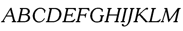 Goudy 38 Book Italic Font UPPERCASE