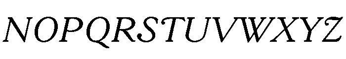 Goudy 38 Book Italic Font UPPERCASE