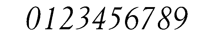 Goudy 38 Light Italic Font OTHER CHARS