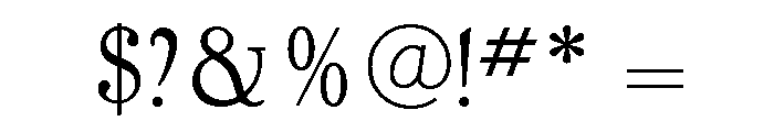 Goudy 38 Light Font OTHER CHARS