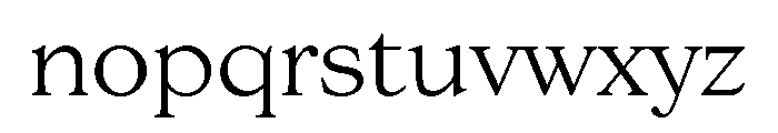 Goudy 38 Light Font LOWERCASE