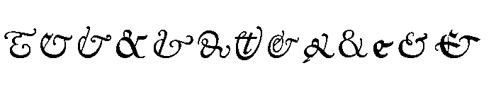 Goudy Ampersands FONT