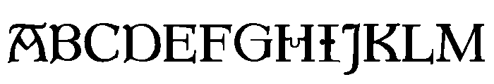 Goudy Aries Font UPPERCASE