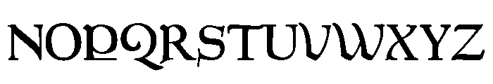 Goudy Aries Font UPPERCASE