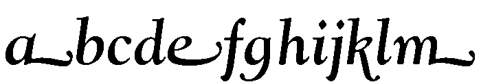 Goudy Cursive Bold Italic FONT