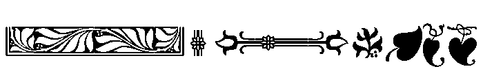 Goudy Extras Regular Font LOWERCASE