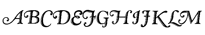 Goudy Handtooled Cursive Font UPPERCASE