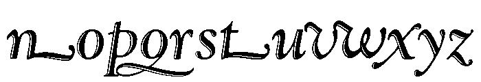 Goudy Handtooled Cursive Font LOWERCASE