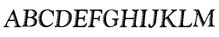 Goudy Handtooled Regular Italic Font UPPERCASE