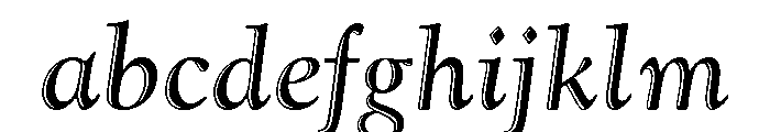 Goudy Handtooled Regular Italic FONT